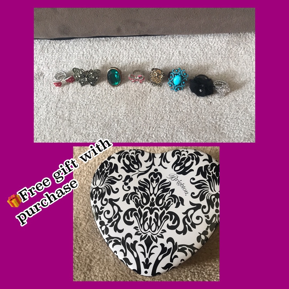Fun fashionable rings gift with purchase.